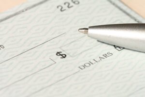 cheque representing wrongful dismissal payment