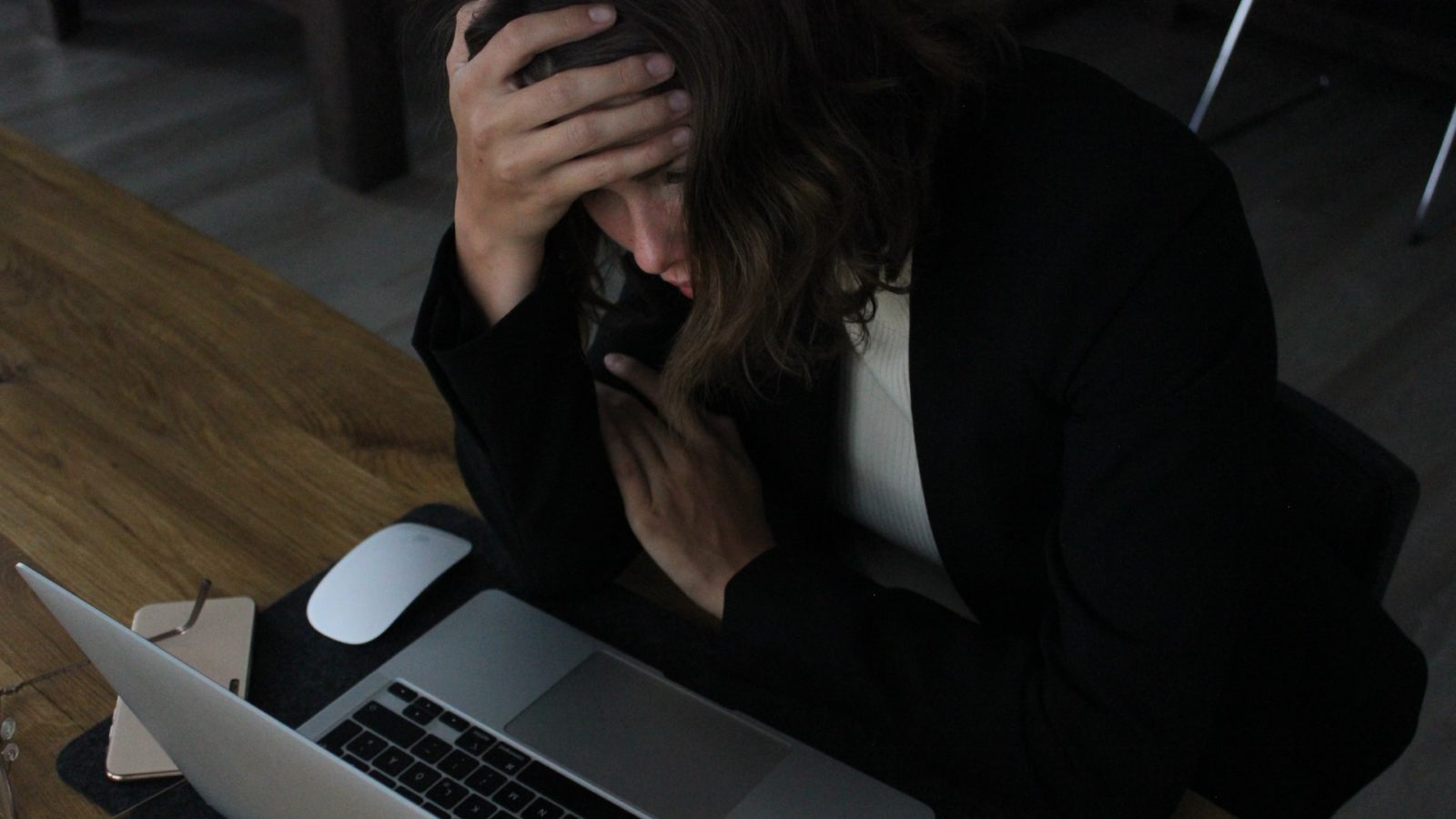 Frustrated office worker