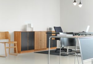 Office desk and chair representing mandatory arbitration in employment contracts